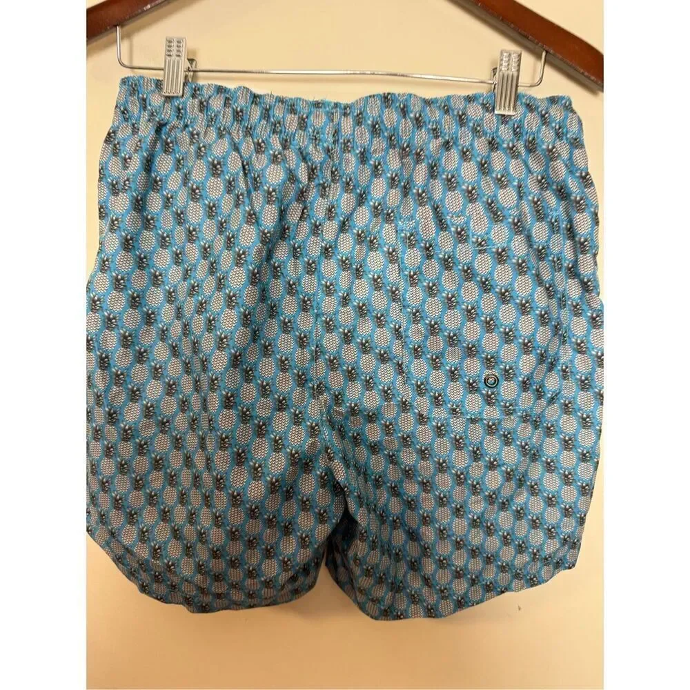 Beach Bros Mens Swim Shorts 6.5 inseam Pineapple Print Small NWT